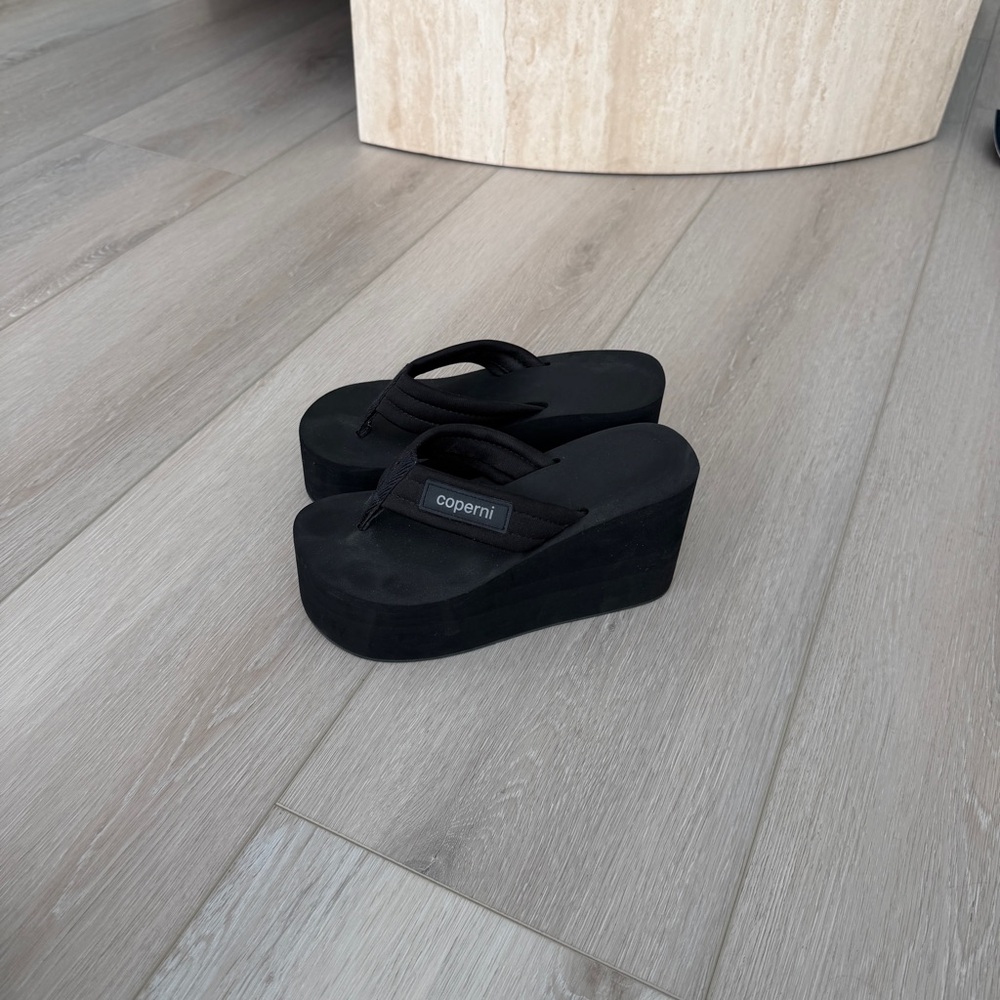 Coperni Black Platform Sandals